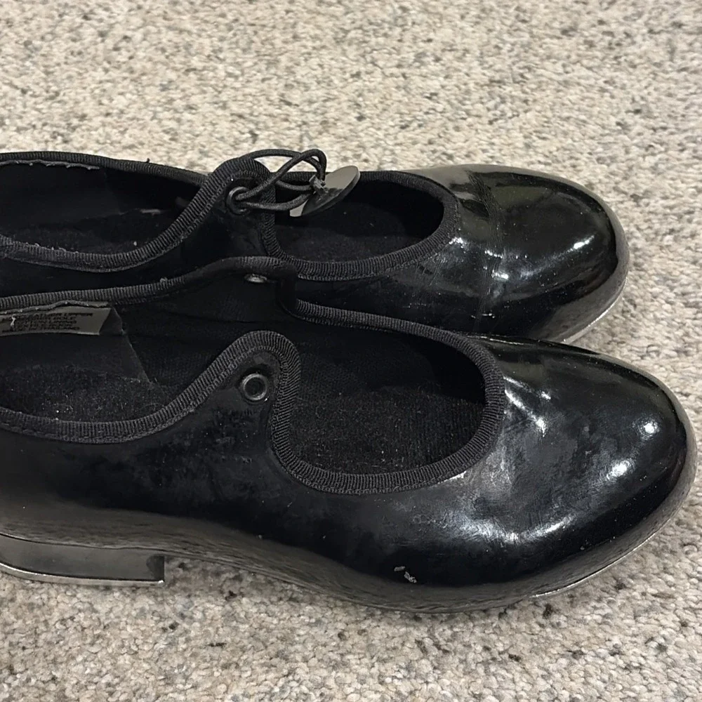 Kids Black Patent Mary Jane Tap Shoes Bloch Techno Tap Size 13 Needs One Closure